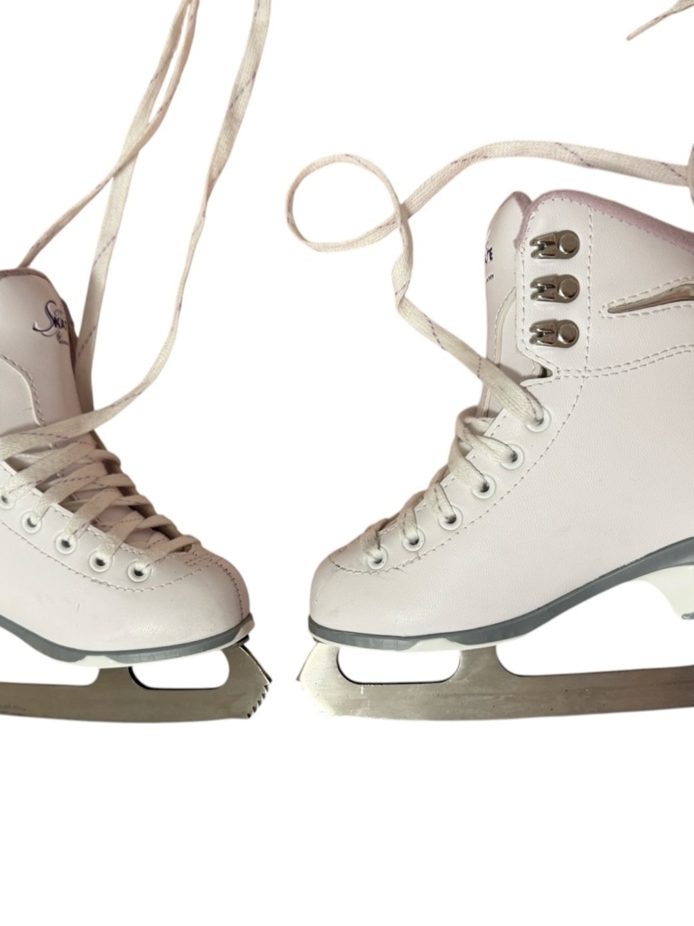 Jackson SoftSkate Figure Skates Youth Sz 12 White Pink Ice Skates Girls Toddler - Picture 2 of 12